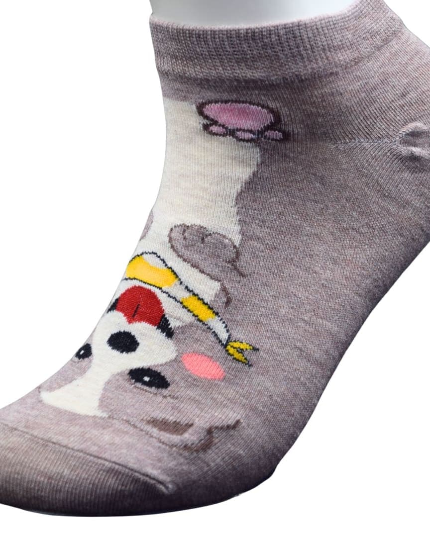 Cute Dog Print Ankle Socks – Soft & Playful Everyday Wear hover