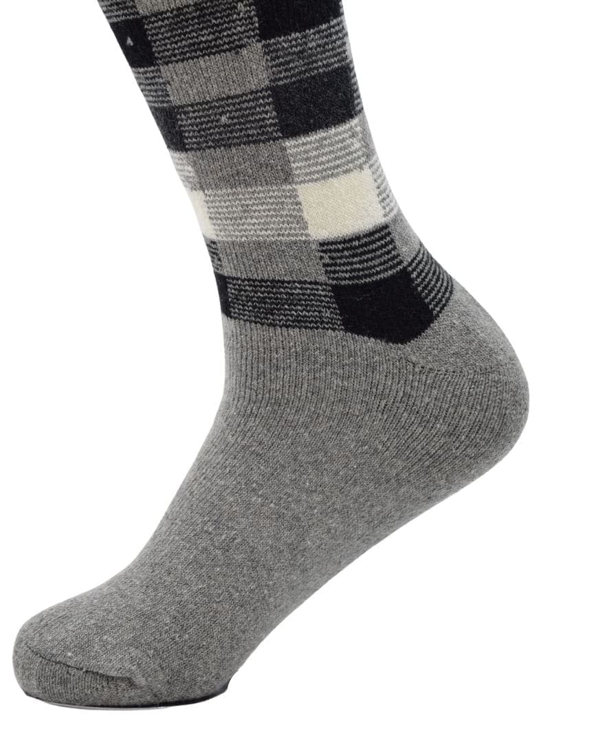 Premium Wool Checkered Socks Gift Box – 5 Pair Set | Cozy Winter Socks hover