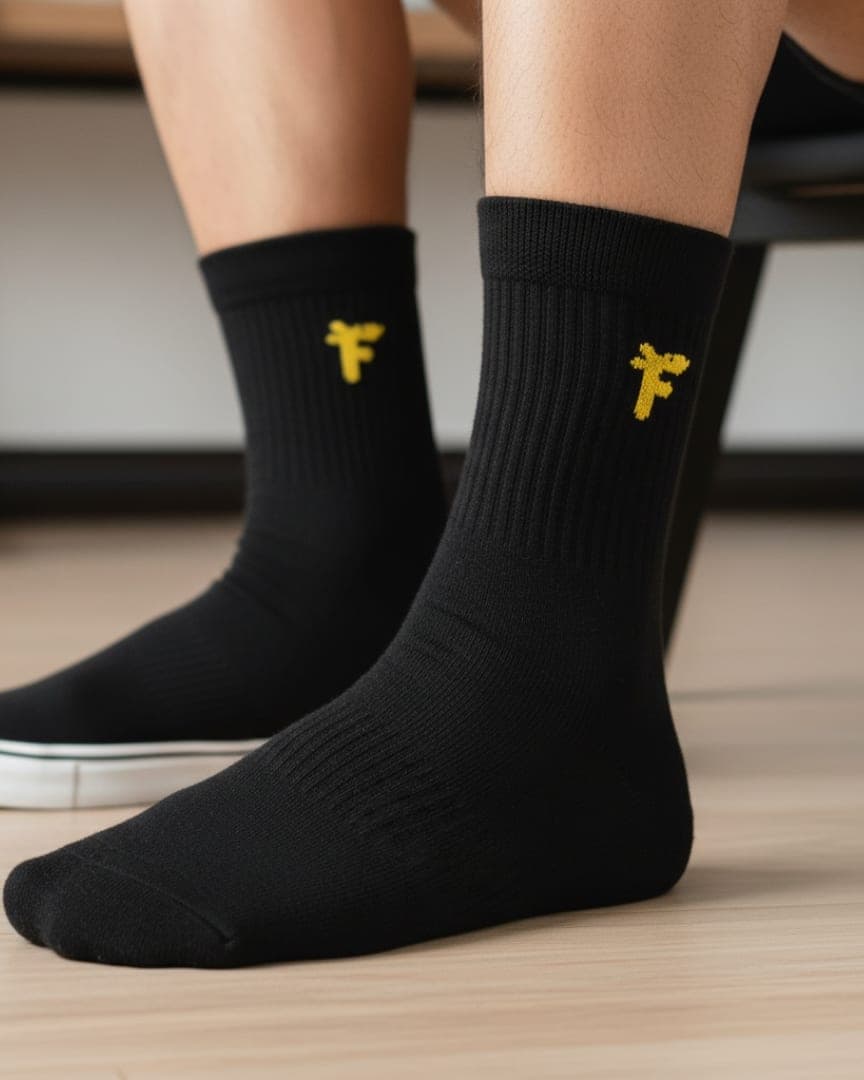 Antimicrobial Crew Socks Pack of 2 – Breathable Odor-Resistant Everyday Comfort Socks hover