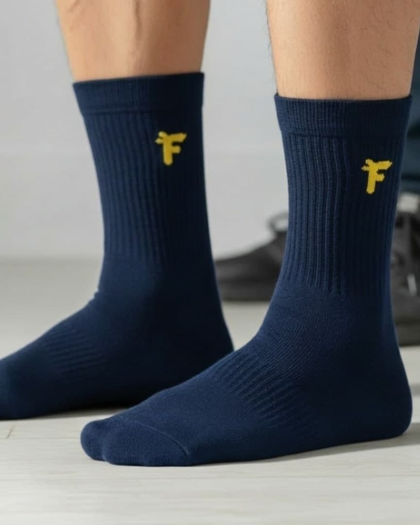 Antimicrobial Crew Socks – Pack of 2 Breathable Comfort Everyday Socks hover