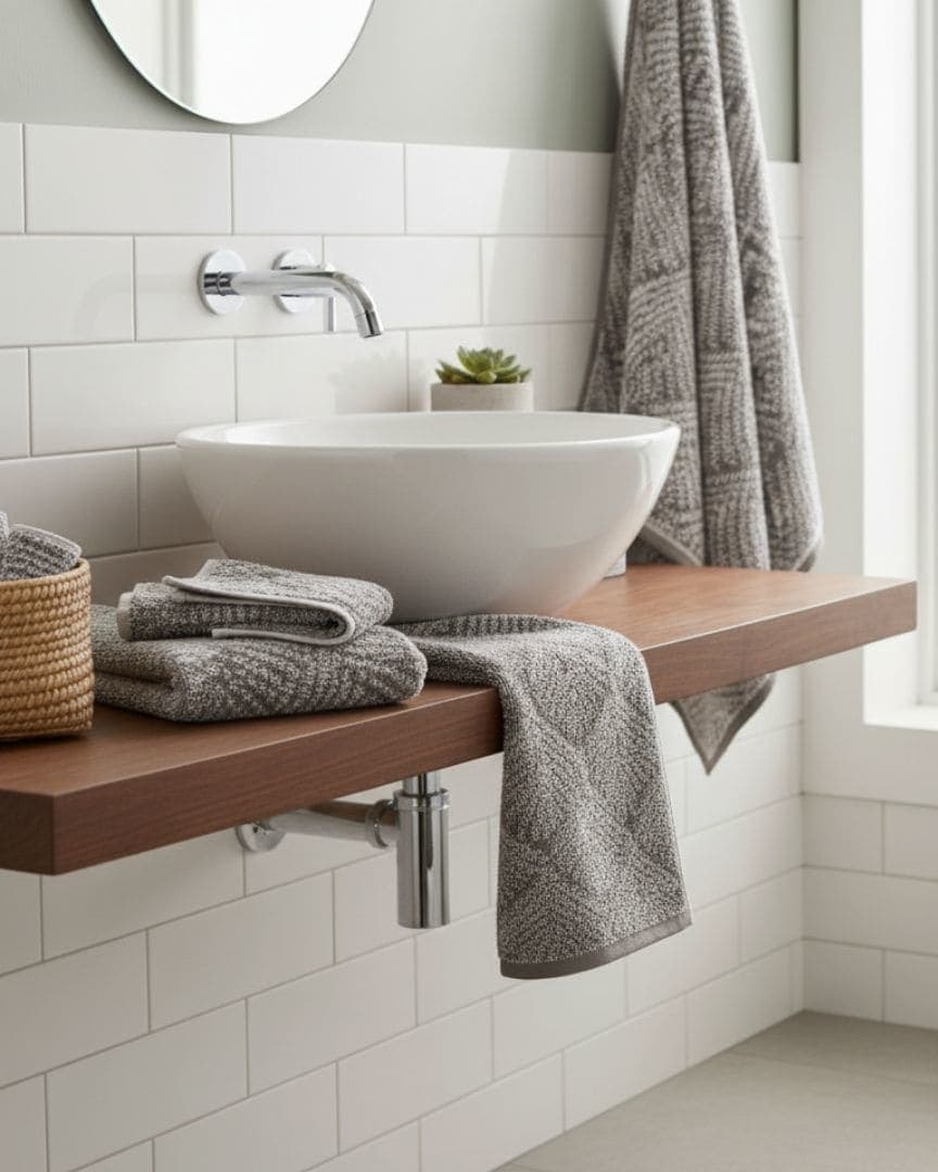 Premium Quick Dry Grey Cotton Bath Towel – 650 GSM, Extra-Large (152×75 cm) Ultra-Soft & Super-Absorbent hover