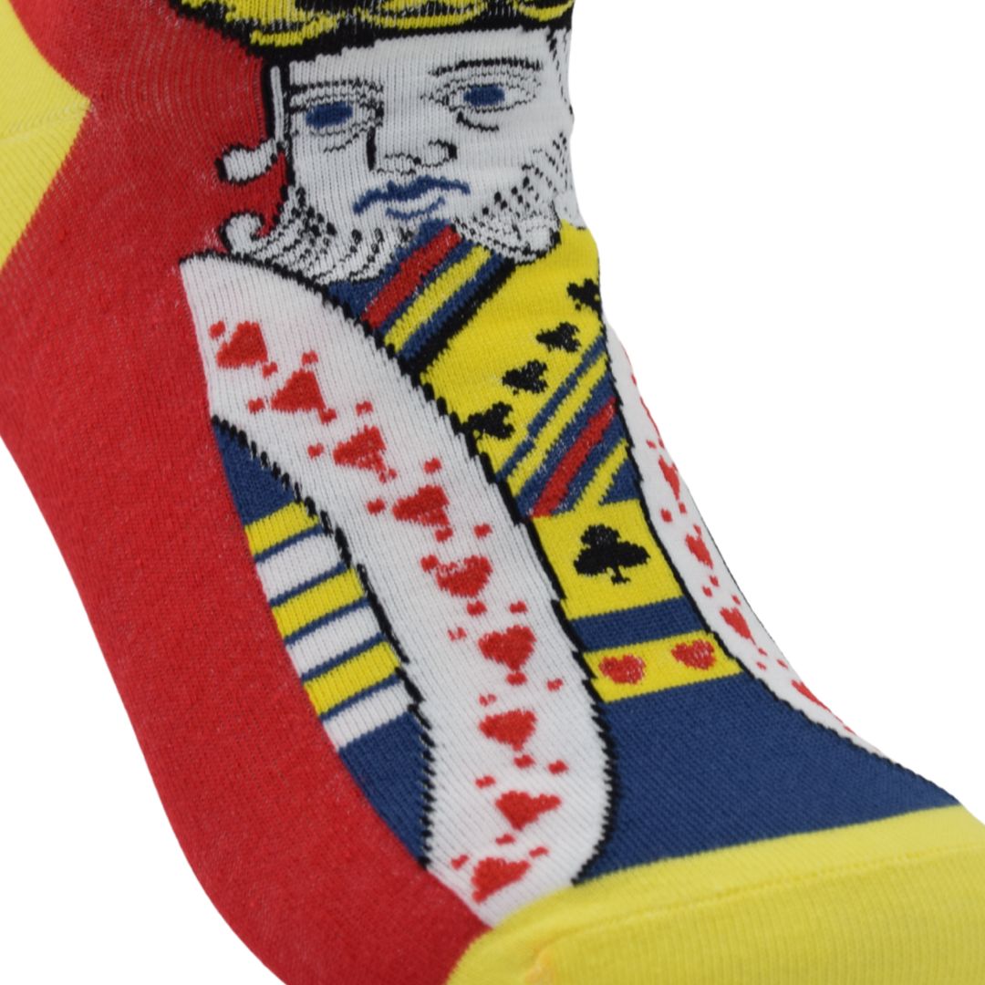 King of Cards Ankle Socks – Playful & Bold Style - Image 4