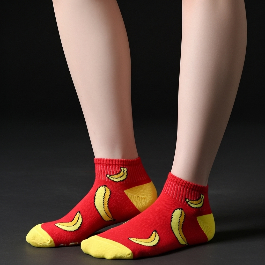 Fruit Pattern Ankle Socks Gift Box (5 Pairs) - Image 4