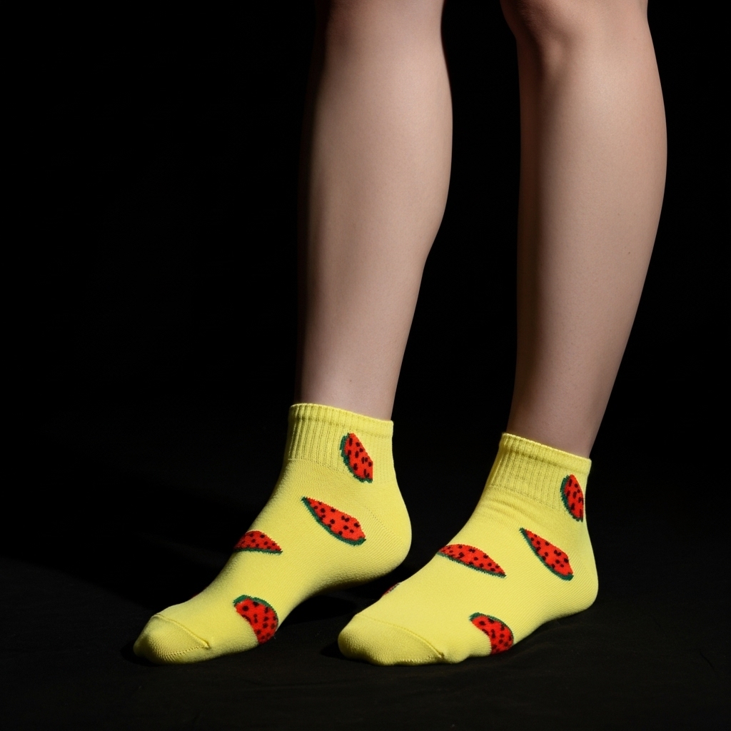 Fruit Pattern Ankle Socks Gift Box (5 Pairs) - Image 3
