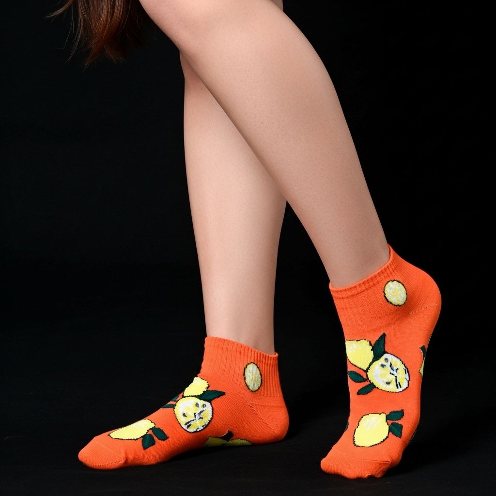 Fruit Pattern Ankle Socks Gift Box (5 Pairs) - Image 6