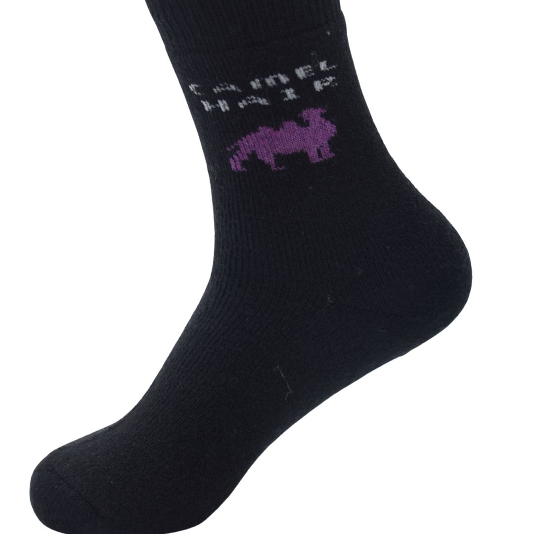 Black Camel Woolen Socks for Women – Premium Warm & Soft Winter Comfort - Image 3