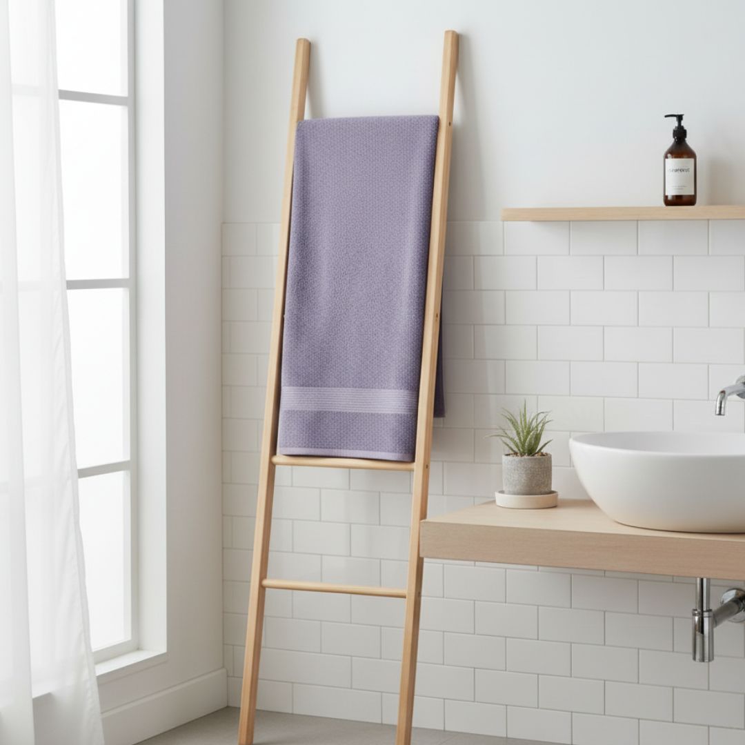 Feet by Foot Cotton Bath Towel – 475 GSM, Large Size (130x70 cm) Quick Dry & Ultra Soft Towel - Image 3