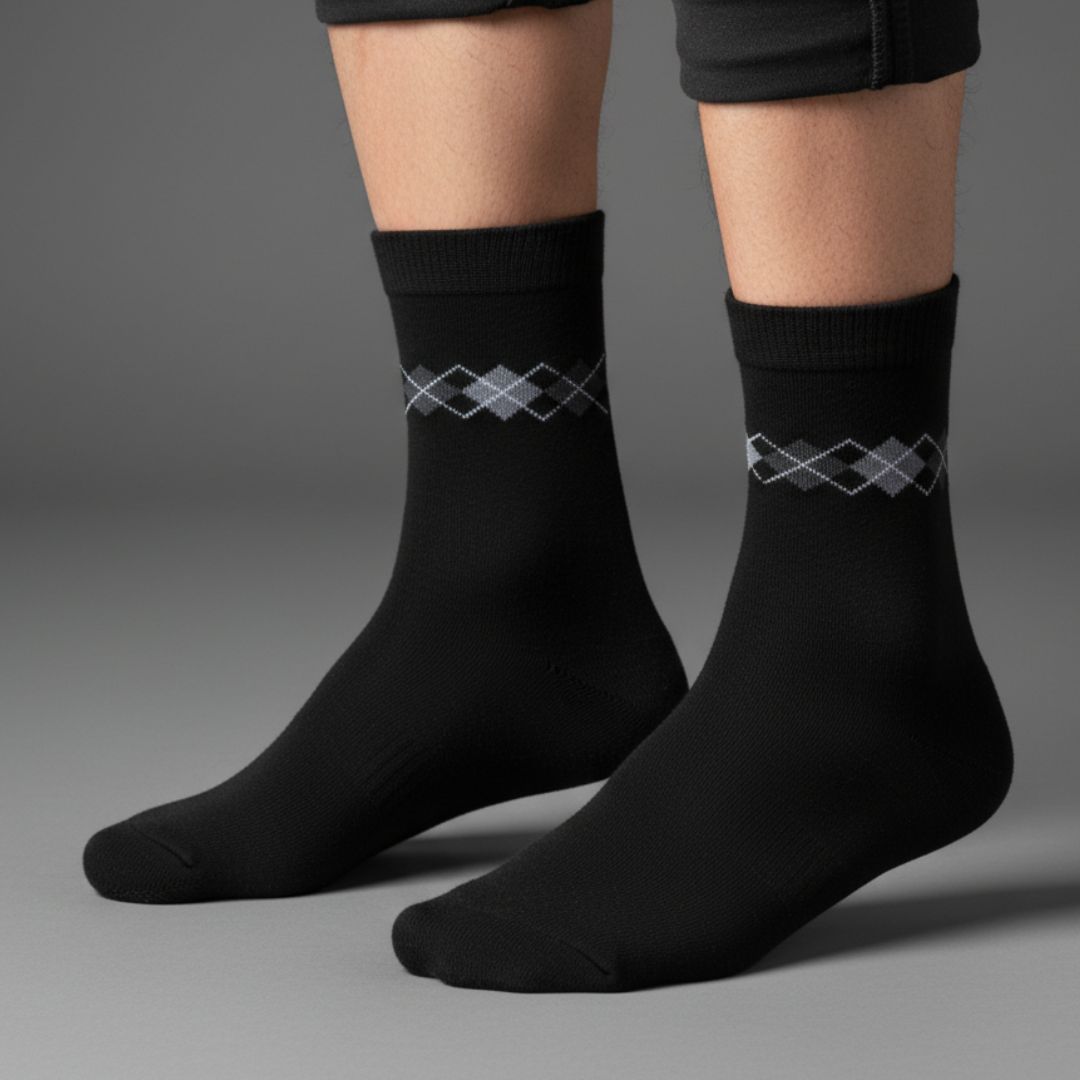Men Cotton Ankle Socks (Pack of 4) Soft Breathable Comfort Fit Multicolor - Image 5