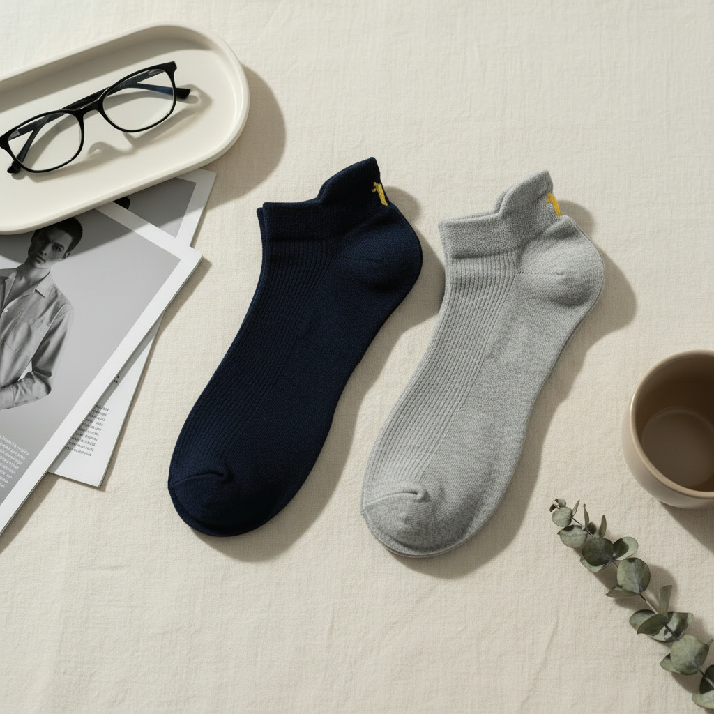 Antimicrobial Cotton Ankle Socks – Pack of 2